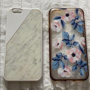 iPhone 6/6s/7 Case - Genuine Marble & Floral